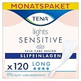TENA Lights Long Liner, 120 Inkontinenzeinlagen (20 x 6 Packungen) für Frauen mit empfindlicher...