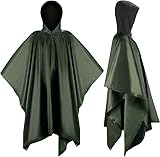 TRUSBEE Wasserdichter Regenponcho, Leichter regenschutz Regencape, 3 in 1 wiederverwendbarer...