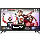 CHIQ L32G5N 32 Zoll Roku TV, Smart TV, HDR10, Works with Alexa, DVB-T2/T/C/S/S2, Unterstützt Apple...