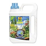 3 x 2,5 Liter COMPO Blaukorn NovaTec flüssig Universaldünger, NPK 8+8+6