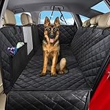 Sosayet Hundedecke Auto Rückbank - 4-in-1 Autoschondecke für Hunde mit Seitenschutz, Sichtfenster...