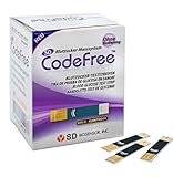 CodeFree Blutzuckerteststreifen 50 Stück Diabetes-Tests zur Kontrolle bei Blutzucker...