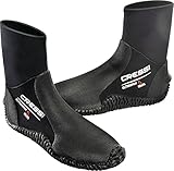 CRESSI Herren Tauch Fusslinge 100% Ultra Span Boots 5mm (no zip), schwarz, 42/44 (L)