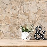 A.S. Création Tapete Steinoptik Beige Creme Terra 389329 - Vliestapete Stein - 10,05 m x 0,53 m -...