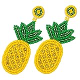 SAFIGLE 1 Paar Böhmische Ananas Urlaubsohrringe Mädchen Ohrringe Statement Ohrringe Damen...