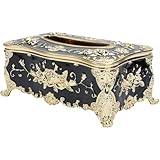 Sewroro Taschentuchhalter mit Rosenmuster Abnehmbare Serviettenbox aus Sicherem Material für...