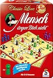 Schmidt Spiele 49439 Mensch ärgere Dich Nicht in der Metalldose, Classic Line, mit extra großen...