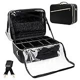 Extra Große Kosmetikkoffer, Reise Makeup Organizer Tasche Kosmetische Fall Tragbare Make up...