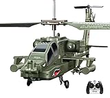 efaso RC Helikopter SYMA S109G Apache Ferngesteuerter Hubschrauber mit LED Beleuchtung/Gyroskope -...