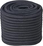 Abio Seil 4mm 10m Schwarz Wäscheleine Schnur Kordel Maurerschnur Nylonschnur Seile Outdoor...