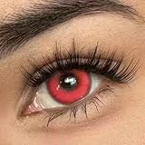 Daily Tageslinsen Farbige blutrot Weiche Tages-Kontaktlinsen | Blood Night| 6 Stück | BC 8.8 mm |...