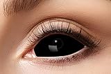 Eyecatcher 84091541-s03 - Farbige Sclera Kontaktlinsen, 1 Paar, für 6 Monate, Schwarz, Karneval,...