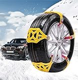Riloer Auto-Anti-Ski-Kette Reifenkette tragbare Upgrade-Version TPU-Schneekette...