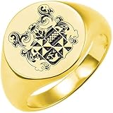 Benutzerdefinierte Familienringe | Erbschmuck Geschenk für Ihn | Personalisierte Crest Ring |...