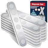 BKSAI 12er Unzerbrechliche Magnete Selbstklebend Stark Magnetband zum Kleben Neodym Magnete...