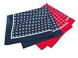 Vierecktuch, 70x70cm, Anker, , Anker rot