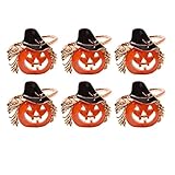Halloween-Kürbis-Serviettenringe – dekorative Servietten-Ornamente, Kürbisringe, dekorative...