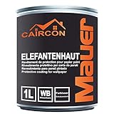 CAIRCON Elefantenhaut für Innen Tapetenschutz Anstrichschutz Wandfarbe farblos 1L