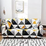 Wohnzimmer geometrischer elastischer Sofabezug, moderner Wohnzimmerecksofabezug,...