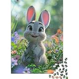 Kaninchen Puzzle 1000 Teile,Puzzle Für Erwachsene, Impossible Puzzle, GesKükenlichkeitsspiel Für...