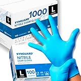 1000 Nitril-Handschuhe, puderfrei, latexfrei, hypoallergen, Lebensmittelhandschuhe, medizinische...