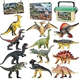 FRUSE Dinosaurier Spielzeug Set, 12 Stück Realistisches Dino Figuren Spielset einschließlich...