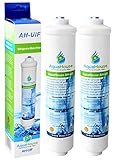2x AquaHouse AH-UIF Kompatibel Externer Kühlschrank Wasserfilter passt für Samsung DA29-10105J LG...