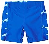 Playshoes Jungen UV-Schutz Shorts Hai Badehose, Blau (Original), 110/116