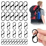 VFANDV 30 Stück S Karabiner, Mini Karabinerhaken Doppelkarabiner 8 Förmiger 2 Öffnungen...