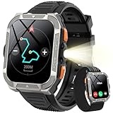 Blackview Smartwatch Herren mit GPS/Kompass/Bluetooth-Anrufe/LED-Beleuchtung/ChatGPT/Übersetzer,...