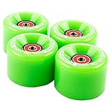 FunTomia 4 Stück Longboard/Skateboard/Mini-Board Rollen (Big Wheels) in 65x45mm 80A inkl. ABEC-9...