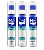 Nuage MEN Rasieröl Menthol Pre Shave mit Pumpe, 20 ml, 3 Stück