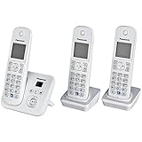 PanasonicKX-TG6823GS DECT Schnurlostelefon mit Anrufbeantworter (3 Mobilteile, strahlungsarm,...