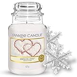 Yankee Candle Duftkerze im Glas (groß) – Snow In Love – Kerze mit langer Brenndauer bis zu 150...