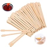 200 pcs Augenbrauen Holzspatel,Holzspatel,Wachs Spatel für Basteln,Holzspatel zum...