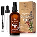 THE OGANICS® Bio Rizinusöl 50ml– 100% Rein & Kaltgepresst – Haaröl & Wimpernserum –Wimpern,...