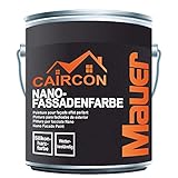 CAIRCON Fassadenfarbe für Außen Nano Fassadenschutz Außenfarbe - Lichtgrau 750ml