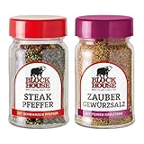 Block House Klassiker Gewürz-Set Steak Pfeffer 50g & Zauber Gewürzsalz 70g im Streuer, die...