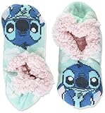 Disney Damen Lilo & Stitch Teddy Fur Slipper Hausschuh-Socken, Blau Aqua