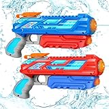 RONSTONE 2 Pack Wasserpistole Kinder - 280ML Wasserpistolen mit 8.8 Meter Reichweite - Outdoor...