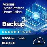 Acronis Cyber Protect Home Office 2023 | Essentials | 5 PC/Mac | 1 Jahr | Windows/Mac/Android/iOS |...