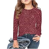 sweatshirt jacke mädchen 116, Langarmshirt Mädchen Pailletten Rundhalsausschnitt Pullover Herbst...