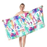 PEPWE Wendbares schnell trocknendes Handtuch, sanddichte Technologie, tragbar für Reisende,...