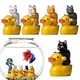 BSEID Aquarium Kleine Enten, Dekoration von Topfpflanzen Miniaturen Duck Charm Figuren von Ente |...