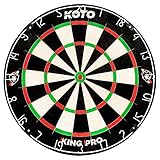 KOTO – King Pro Dartscheibe, Offizielle Turniermaße, dartscheibe steeldart, rotierender...