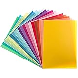 Transparentpapier DIN A4, 20 Farben, 130g/m², buntes Papier zum Basteln, für Scrapbooking, zur...