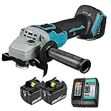 18V Akku Winkelschleifer,Winkelschleifer 125 mm,10000 RPM,Bürstenlosen Motor,inkl. 2x5.5Ah Akkus...