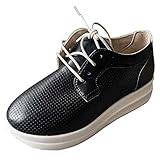Generisch Black-Friday-Angebote Laufschuhe Damen Leichte Schnürer Walking Sportschuhe Atmungsaktiv...