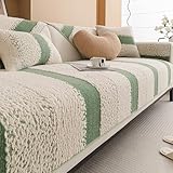 Sofabezug Ecksofa rutschfeste Couch Überzug Weiche Fleece Sitzkissen Waschbare Möbelschoner C...