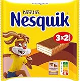 Nestlé Nesquik Knusperwaffel, Leckerer Riegel aus Waffel mit Milchschokolade, Multipack, 1er Pack...
